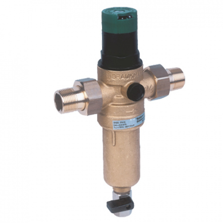 Фильтры Фильтр с редуктором HONEYWELL FK06 для горячей воды без обратной промывки (сетка 100мкм)